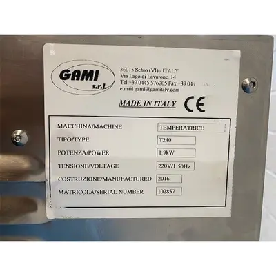 Used Gami _UNKNOWN_ Chocolate Confectionary Tempering | ISCA #1299045