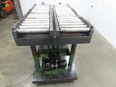 Lexco 8L-3605-40P 4000lb Long Deck Hydraulic Lift Table Die Handler 32x50" 120V