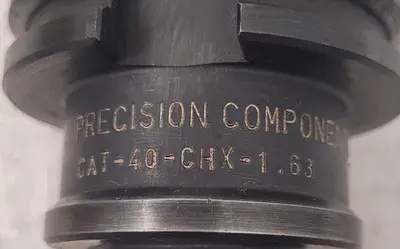 USED PRECISIONS COMPONENTS CAT-40-CHX-1.63