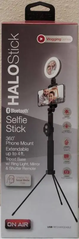Halo Stick - Vlogging Series - Extends Up to 4 FT (View Photos)