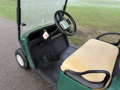 (1) 2017 E-Z-Go golf cart with a Kawasaki gas engine, model 625111G01, includes canopy, ball cover, ...
