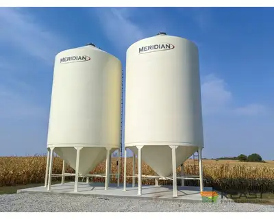 Used MERIDIAN 1620 STANDARD - 4119 BUSHELS Hopper Bottom Silos Iowa US | Keast Enterprises #1360525