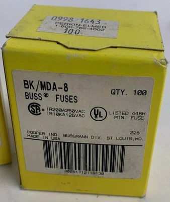 NEW Bussmann BK/MDA-8