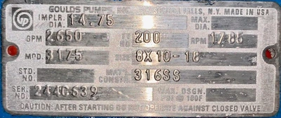 USED Goulds 3175M