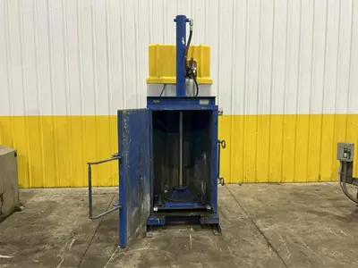 55 GALLON DRUM VESTIL HYDRAULIC CRUSHER & COMPACTOR, MODEL #WBB3147055: YOBRO #24913