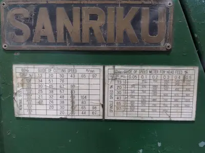 6" TO 24" SANRIKU MODEL #YS-800 HEAVY DUTY PIPE FACING MACHINE: STOCK #17948