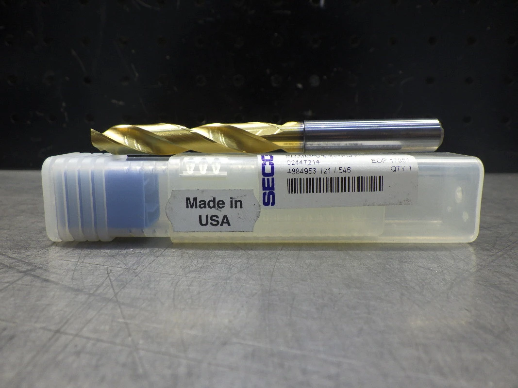SECO  9.40mm Coolant Thru Carbide Drill 10mm Shank SD205A-9.4-45-10R1 (LOC570)
