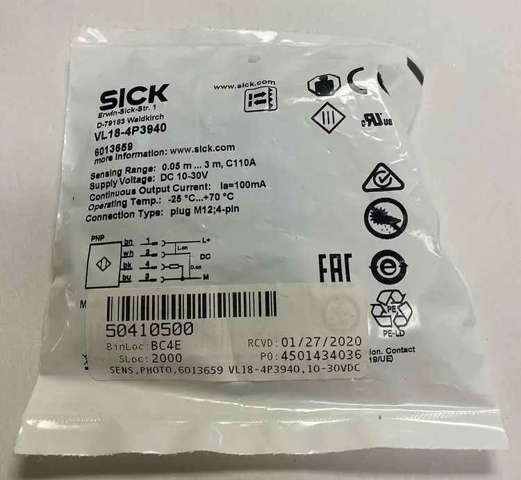 Used SICK VL18-4P3940 Miscellaneous Equipment (Electrical & Power) Ohio US | Surplus Asset Holdings #1235842