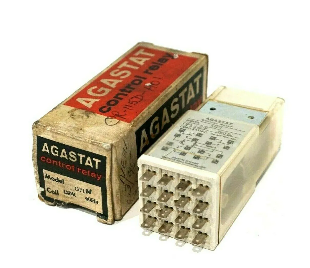 NEW AGASTAT GPIN RELAY 120V 60 HZ