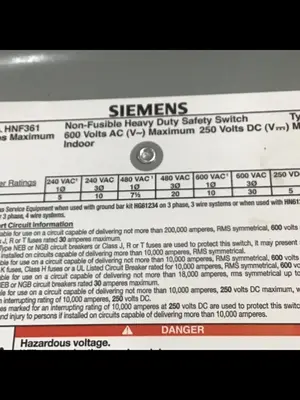 USED SIEMENS HNF361 VBII