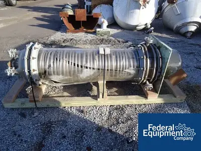 USED Chem Flowtronics 160 Sq Ft QVF Corning Coil Condenser, 316L S/S, 150#