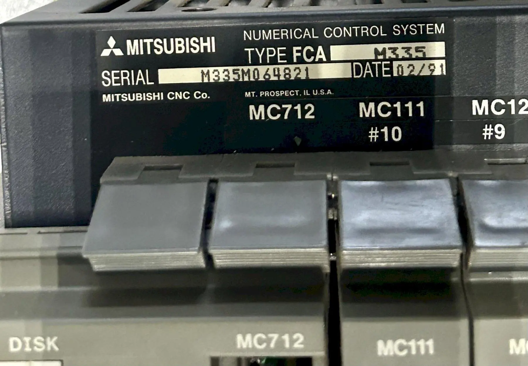 Used 1991 Mitsubishi FCA M335 Programmable Logic Controller 