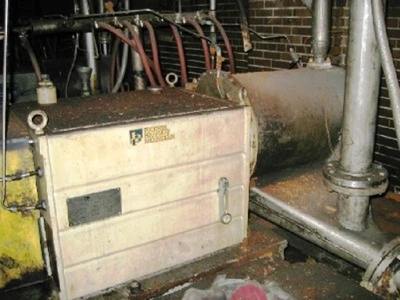 Baker-Perkins S-10 pusher centrifuge, 316L SS.