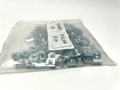 HNTT5-5 | MiSUMi  Pre-Assembly Insertion Short Nuts, M5, HFS5 Extrusion LOT OF 100 - New Other
