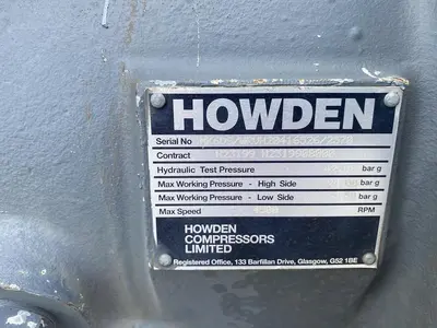 Used 2011 HOWDEN _UNKNOWN_ Rotary Screw & Sliding Vane Air Compressors North Carolina US | DH Griffin Used Equipment #1383845