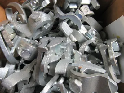 Steel City PC-150ET 1 1-1/2" Galvanized Edge Type Rigid Conduit Clamp Lot Of 53