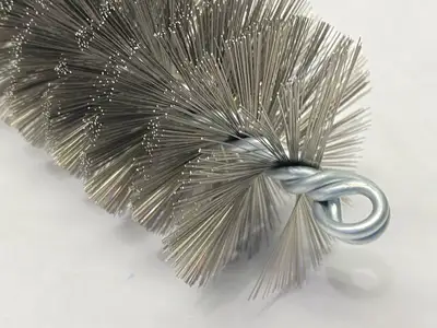 NEW SCHAEFER STAINLESS STEEL WIRE BRUSH 2-1/2" FOR 2-3/4" FLUE