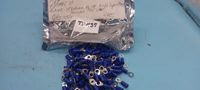 140 blue medium 16-14 away nylon ring terminals 5/16" STUDS