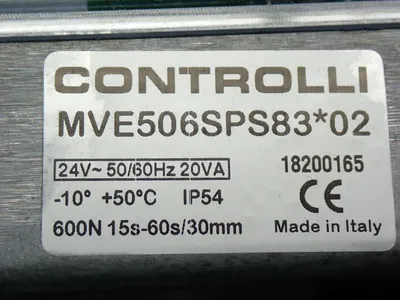 NEW CONTROLLI MVE506SP883*02