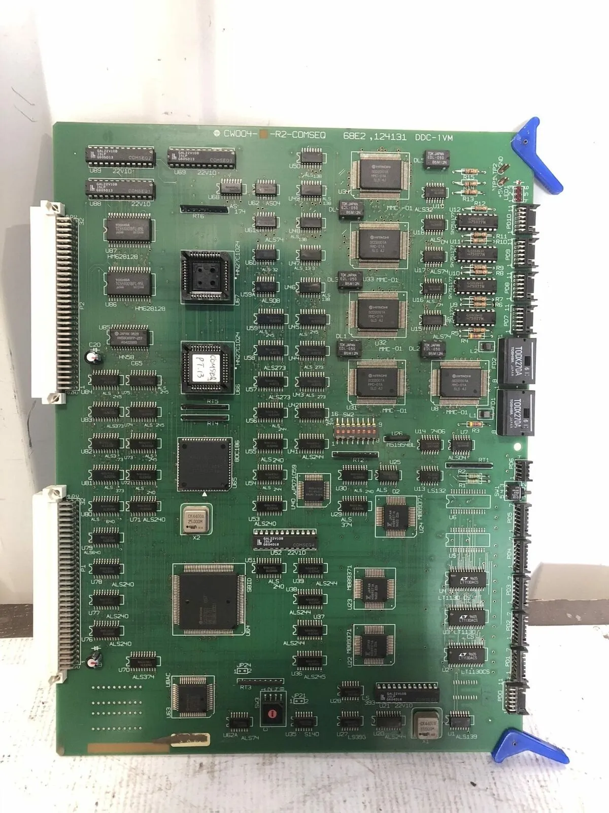 Hitachi CW004-R2-Comseq 68E2,124131 DDC-1VM Computer Card/Control Board
