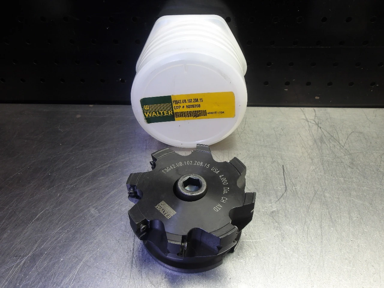 Walter 4" Indexable Facemill 1.250" Arbor F3042.UB.102.Z08.15 (LOC1350A)