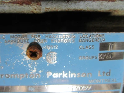 40 HP Brook Crompton Parkinson Ltd Motor, 575V