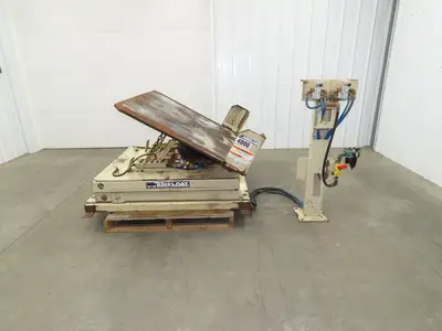 Airfloat Pneumatic Lift Tilt Table Tote Tipper 4000lbs 29° Degree 55x42" Top