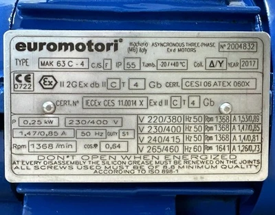 NEW euromotori MAK063CP4B3C