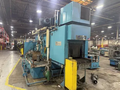24" x 24" RANSOHOFF 3-STAGE STEEL MESH CONVEYOR PASS THROUGH PARTS WASHER: YOBRO #24301