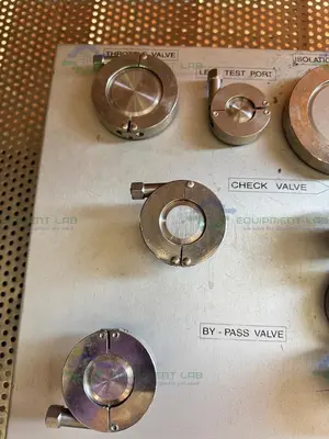Used CUSTOM BUILT VACUUM GAS HANDLING MANIFOLD W/ LEAK TEST PORT Pumps California US | Equipment Lab #1319622