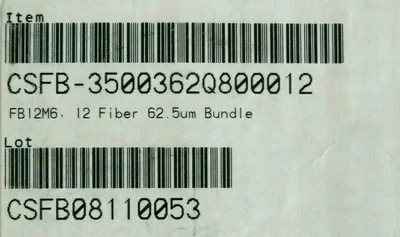 NEW FUTURE FLEX CSFB-3500362Q800012 FIBER OPTIC CABLE FB12M6.12 FIBER 5124 FT