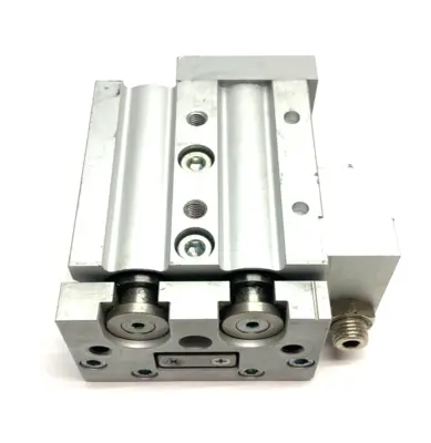 USED SMC GUIDED SLIDE TABLE CYLINDER 20MM STROKE 25MM BORE