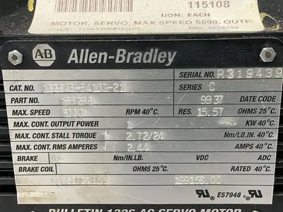 Used ALLENBRADLEY 1326ABB410G21 Motors (misc) Ohio US | HGR 24 #1506914