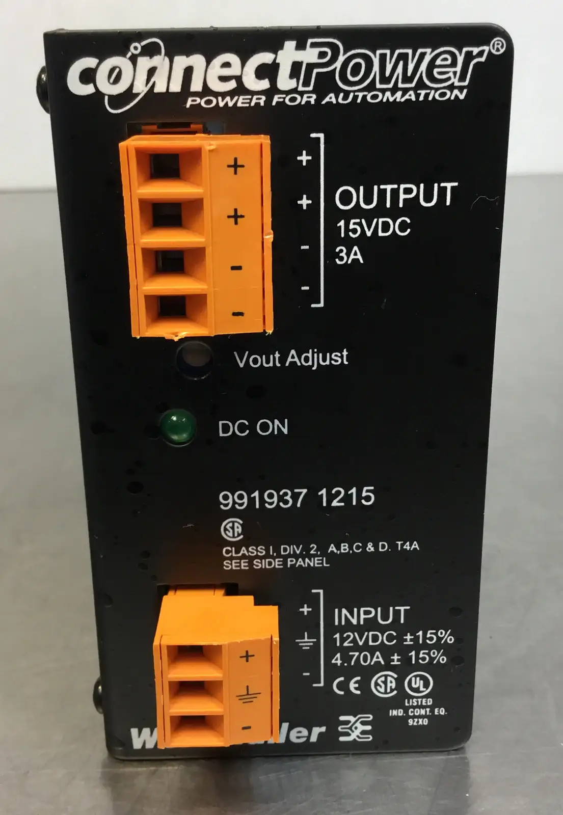 Used WEIDMULLER 9919371215 Power Supplies South Carolina US | Palmetto Automation #1292052