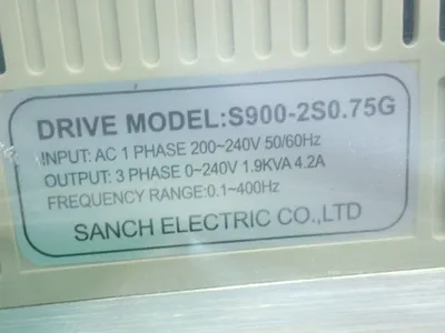 USED SANCH ELECTRIC S9002S0.75G
