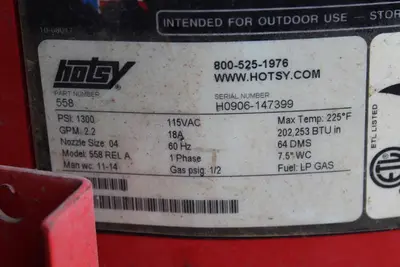 HOTSY 558 REL A PRESSURE WASHER | Levy Recovery Group (10)