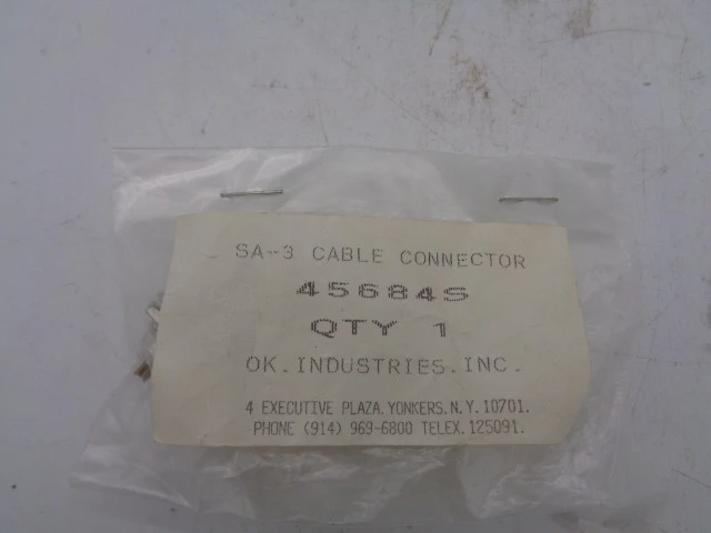 OK Industries 45684S SA-3 Cable Connector