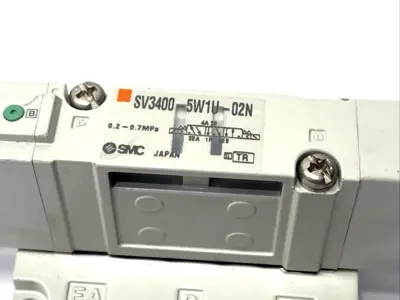 SV3400-5W1U-02N | SMC  Solenoid Valve & Subplate 1/4" NPT - Used