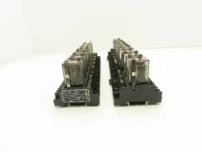 Fuji Electric HH54P-L Relay w/Socket Base 110V Coil Lot of 18