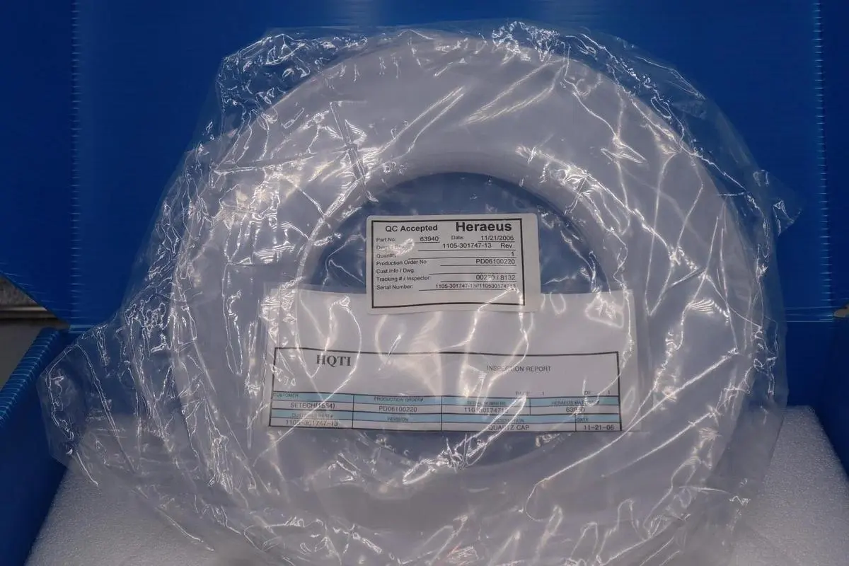 Heraeus Quartz Cup Cover PD06100220 63940 1105-301747-13 New Open-Box #2595