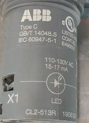 *19 ABB CL2-513R push button switch Indicator light Loc4D33
