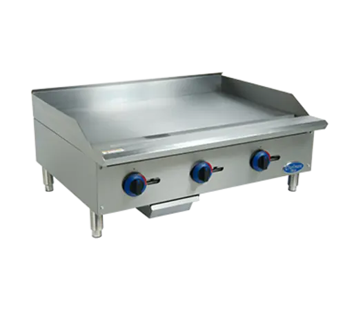 Globe C36GG 36" Gas Griddle w/ Manual Controls - 3/4" Steel Plate, Convertible