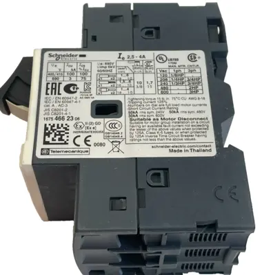 NEW SCHNEIDER ELECTRIC GV2-ME08 CIRCUIT BREAKER GV2ME08