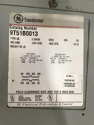 USED GENERAL ELECTRIC 9T51B0013