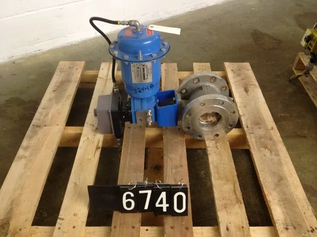 Neles Jamesbury  4"-150 V-Ball Control Valve