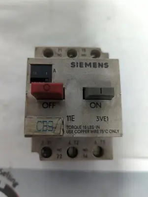 Used SIEMENS 3VE1010-2G Industrial Controls Ohio US | Surplus Asset Holdings #1412763
