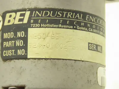 BEI Industrial H25D-SS-120-AR7-7406R-LED-EM16 Rotary Encoder 5VDC 3/8" Shaft