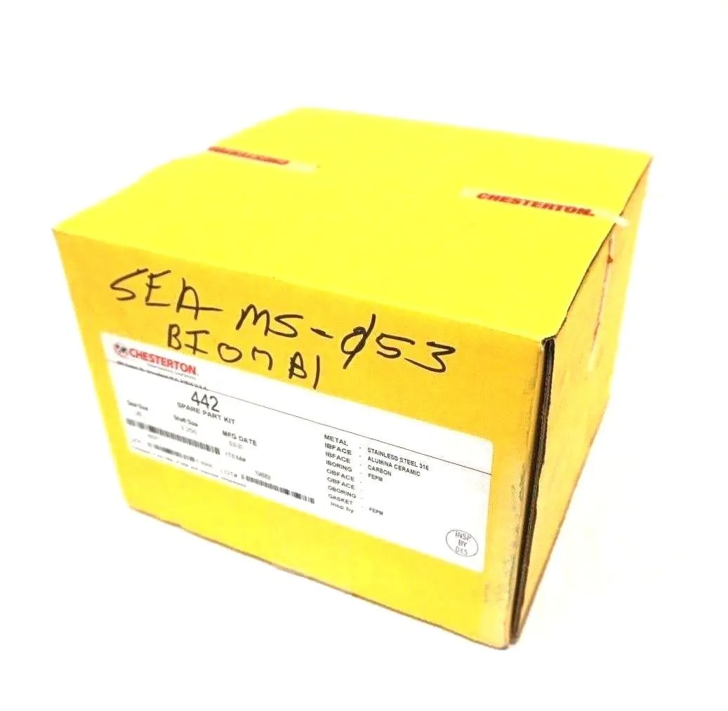 NEW CHESTERTON 442 SPARE PART KIT SEAL SIZE -26 SHAFT 3.250