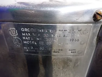 USED GROEN MFG CO EE 30 548M