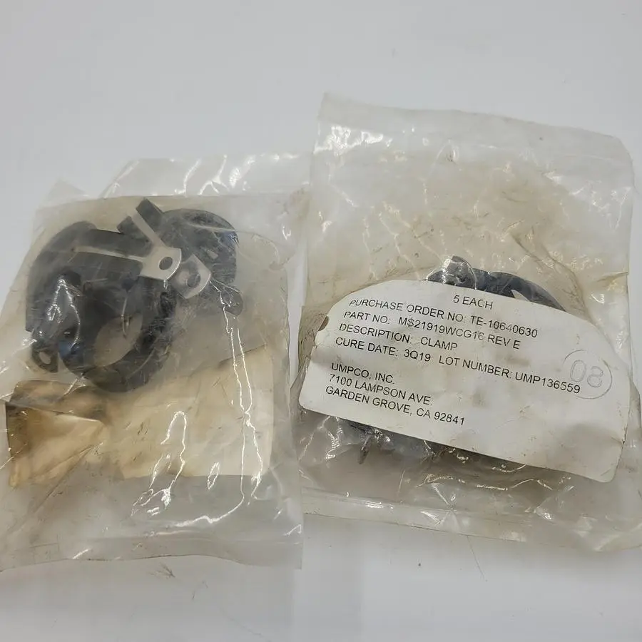 New | in-Stock UMPCO UMPCO PT # MS21919WCG16 CLAMP (BAG OF 5 CLAMPS) *NEW IN SEALED BAG* Valves/Fittings | ND Industrial Surplus #1219592